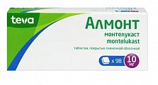 Купить алмонт, таблетки, покрытые пленочной оболочкой 10мг, 98 шт в Городце