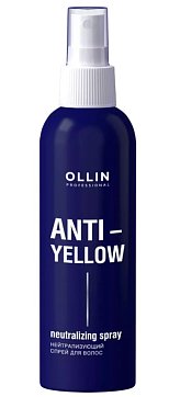 Ollin Professional Anti-Yellow (Оллин Професионал) спрей для волос Нейтрализующий, Neutralizing Spray, 150 мл