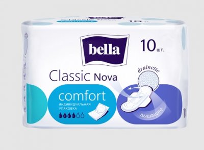 Купить bella (белла) прокладки nova classic comfort белая линия 10 шт в Городце