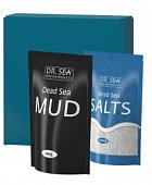 Купить доктор сиа (dr.sea) набор целебные дары мертвого моря: соль для ванн 500г+минеральная черная грязь 600г в Городце