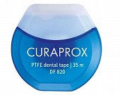 Купить curaprox (курапрокс) зубная нить тефлоновая с хлоргексидином 35м, df820 в Городце