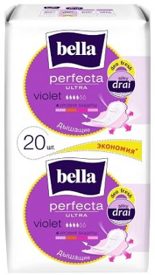 Купить bella (белла) прокладки perfecta ultra violet deo fresh 10+10 шт в Городце