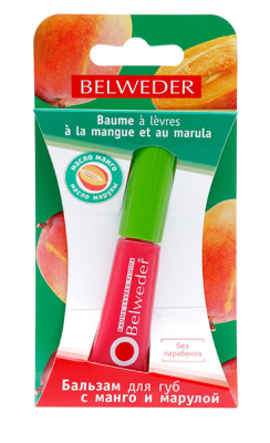 Купить belweder (бельведер) бальзам для губ манго и марула 7г в Городце