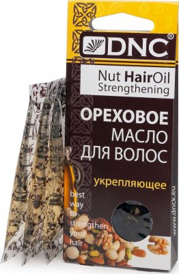 Купить dnc (днц) масло для волос ореховое укрепляющее пакет 15мл, 3шт в Городце