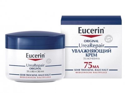 Купить eucerin urearepair (эуцерин) крем для лица увлажняющий оригинал 75 мл в Городце