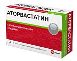 Купить аторвастатин, таблетки, покрытые пленочной оболочкой 20мг, 30 шт в Городце