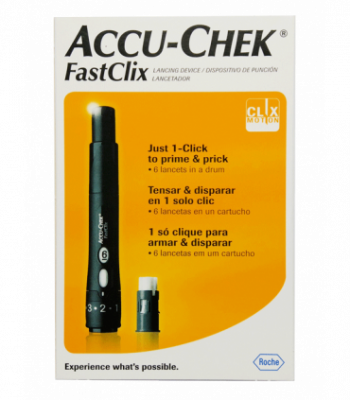 Купить ручка для прокалывания пальца accu-chek fastclix (акку-чек) + 6 ланцет в Городце