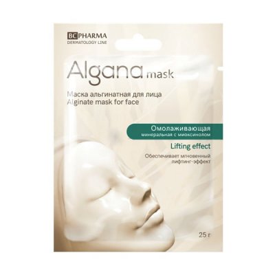 Купить альгана маск (alganamask) маска для лица альгинатная омолаживающая минеральная, 1 шт в Городце
