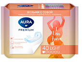Купить aura premium (аура премиум) прокладки ежедневные ультратонкие light 40шт в индивидуальной упаковке в Городце