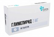 Купить глимепирид-озон, таблетки 2мг, 90 шт в Городце