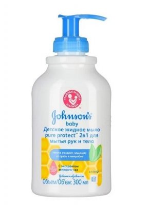 Купить джонсон беби pure protect мыло жид а/бакт2 в1 д/рук/тела, 300мл в Городце