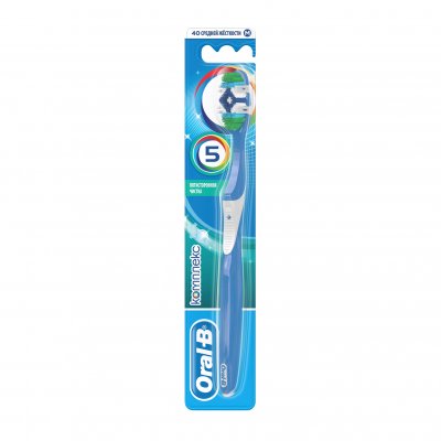 Купить oral-b (орал-би) зубная щетка комплекс, пятисторонняя чистка 40 средняя 1 шт в Городце