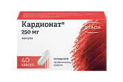 Купить кардионат, капсулы 250мг, 40 шт в Городце