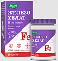 Купить железо хелат, капсулы 0,25г 60шт бад в Городце