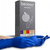 Купить перчатки benovy смотровые латексные нестерильные неопудренные повышенной прочности, размер хl, 25 пар в Городце