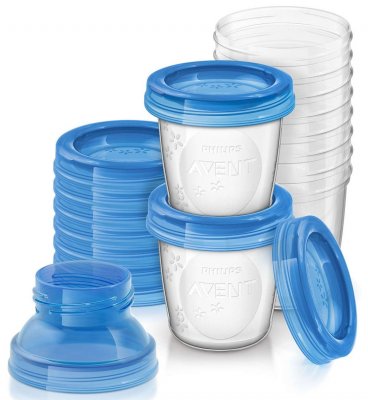 Купить avent (авент) набор контейнеров для хранения грудного молока 10шт+ стерильная чаша via(180мл) в Городце