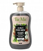 Купить biomio (биомио) гель-шампунь 2в1 для душа натуральный с эфирным маслом мыты и кедра, 650мл в Городце