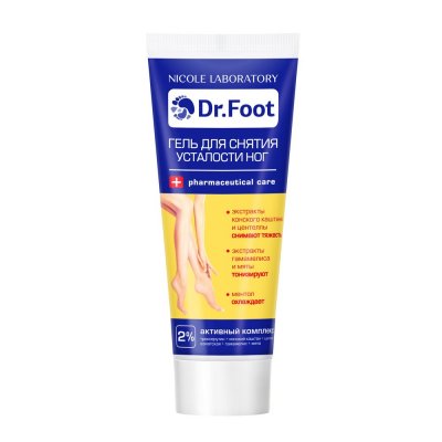 Купить dr. foot (доктор фут), гель для снятия усталости ног, 75мл в Городце