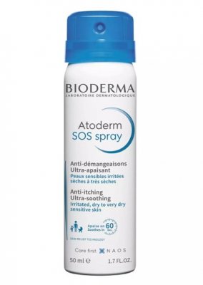 Купить bioderma atoderm sos (биодерма атодерм) спрей для лица и тела 50мл в Городце