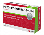 Купить метопролол-велфарм, таблетки 50мг, 60 шт в Городце
