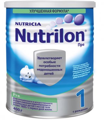 Купить nutrilon pre 1 (нутрилон) сухая смесь детская с рождения, 400г в Городце