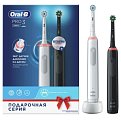 Купить oral-b (орал-би) электрическая зубная щетка 3772 с зарядным устройством 3757 белая+черная pro 3 d505.523.3н, 2шт. в Городце