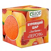 Купить oleos (олеос) шар для ванн бурлящий персик, 110г в Городце