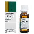 Купить атровент, раствор для ингаляций 0,25мг/мл, флакон 20мл в Городце