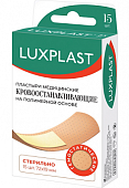 Купить luxplast (люкспласт) пластырь кровоостанавливающий на полимерной основе 72х19мм, 15 шт в Городце