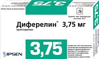 Купить диферелин, лиофилизат для приготовления суспензии для внутримышечного введения пролонг действия 3,75мг, флакон в Городце