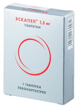 Эскапел, таблетки 1,5мг, 1 шт