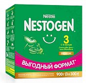 Купить nestle nestogen premium 3 (нестожен) сухая молочная смесь с 12 месяцев, 900г (3х300г) в Городце
