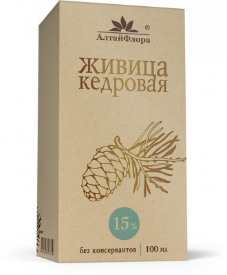 Купить живица кедровая алтайфлора, 15% 100мл (алтайская чайная компания, нпц ооо, россия) в Городце