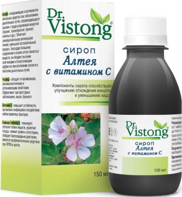 Купить dr vistong (дорктор вистонг) сироп алтея с витамином с, флакон 150мл бад в Городце