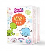 Купить подгузники - трусики для детей дино и рино (dino & rhino) размер maxi 8-13 кг, 18 шт в Городце