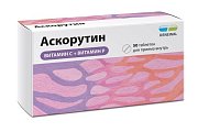 Купить аскорутин, таблетки 50мг+50мг, 50 шт в Городце
