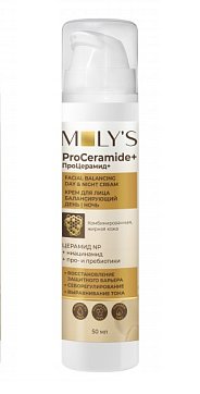 MOLY'S ProCeramide+ (Молис) крем для лица с пробиотиками балансирующий, 50мл