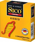 Купить sico (сико) презервативы ribbed ребристые 3шт в Городце