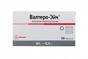 Купить валтеро-эйч, таблетки покрытые пленочной оболочкой 80 мг+ 12,5 мг, 30 шт в Городце