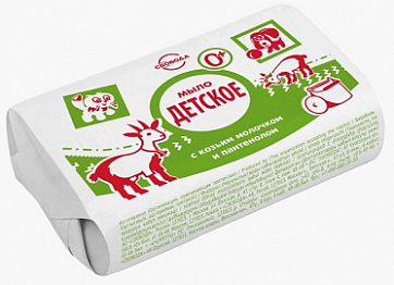 Мыло туалетное детское с козьим молочком и пантенолом 100 г