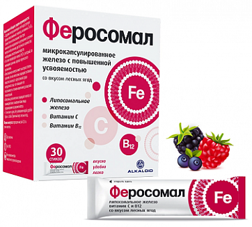 Феросомал, порошок пакет-саше 1,8г 30шт БАД
