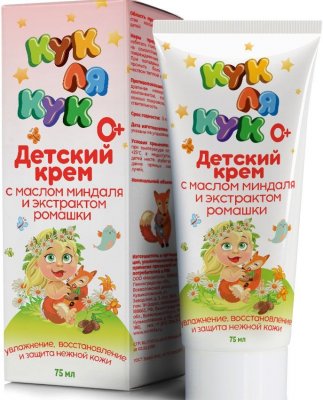 Купить кук ля кук крем детский с маслом миндаля и экстрактом ромашки 0+, 75мл в Городце