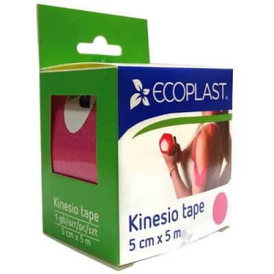 Купить ecoplast лента фиксирующая кензио тейп 5см х 5м розовый в Городце