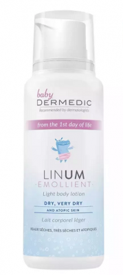 Купить dermedic linum emollient baby (дермедик) лосьон для тела легкий для детей с рождения 205 г в Городце