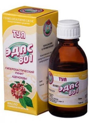 Купить эдас-801 туя масло для местного применения гомеопатическое, 25мл в Городце