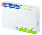 Купить диротон плюс, капсулы с модифицированным высвобождением 1,5мг+10мг, 28 шт в Городце