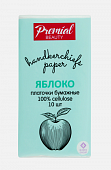 Купить premial (премиал) платочки бумажные трехслойные белые с ароматом зеленого яблока, 10 шт в Городце