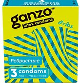 Купить ganzo (ганзо) презервативы рибс 3шт в Городце