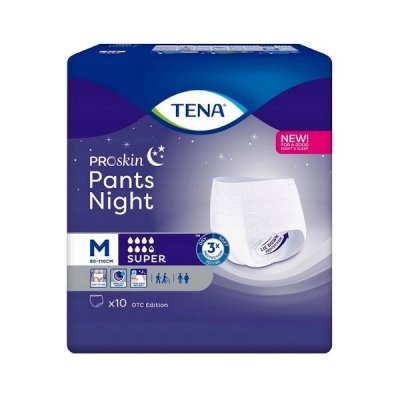 Купить tena proskin pants night super (тена) подгузники-трусы размер m, 10 шт в Городце