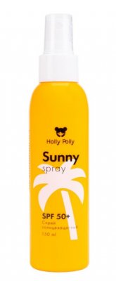 Купить holly polly (холли полли) sunny спрей солнцезащитный для лица и тела spf 50+, 150мл в Городце
